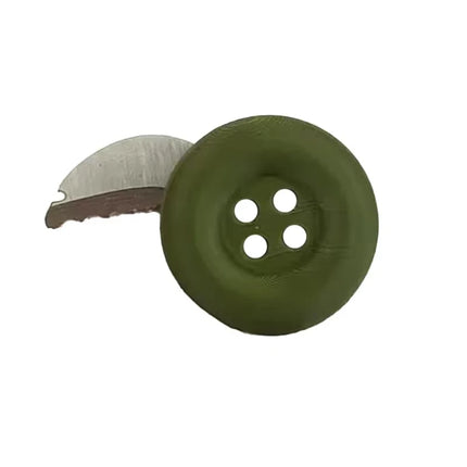 Convenient and durable button shaped foldable portable outdoor knife, concealed outdoor escape knife