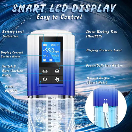 Male Penis Trainer Stretch Airplane Bottle Male Electric Masturbation Negative Pressure Spa Airplane Bottle Penis Massager
