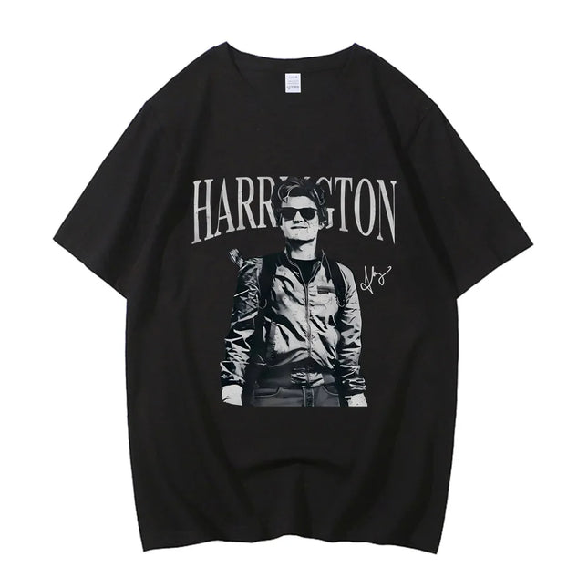 Steve Harrington T Shirt Men Women Fashion Cartoon Short Sleeve Tshirt High Quality Cotton T-shirts Movie Club Streetwear