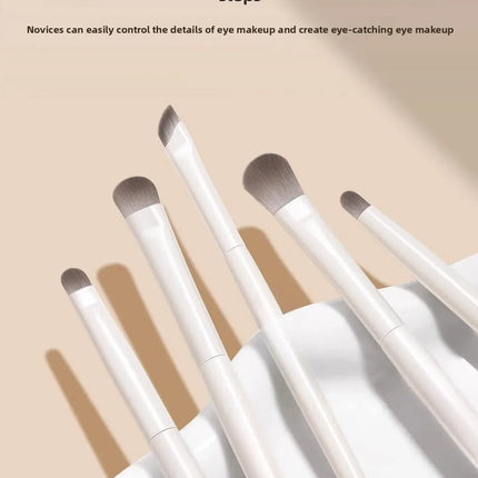 Cloud Porcelain 8-Piece Eyeshadow Brush Set Soft Bristle Blade Edge Eyeshadow Brush Nasal Shadow Brush Eye Makeup Diffusion Brus