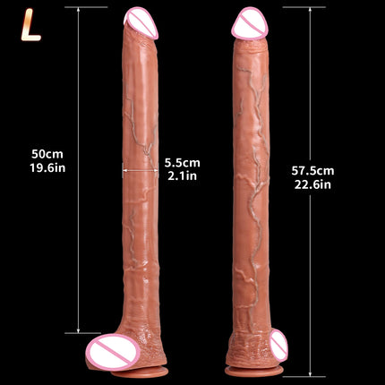 Extra Long Realistic Dildos G-Spot Stimulation Deep Touch Penis Vagina Anal Massage Penetration Dick Sex Toys for Women and Men
