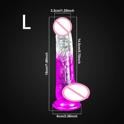 Realistic Dildo With Suction Cup Huge Jelly Fake Dick Big Penis Dildos Sex Toys for Woman Men Anal Butt Plug Adult Erotic