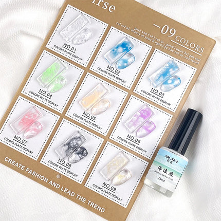 Quickly Blooming Nail Polish Bubble Colorful Ocean Wave Gel DIY Nail Art Blossom Gel Semi Permanent Soak Off Marble Gel Polish