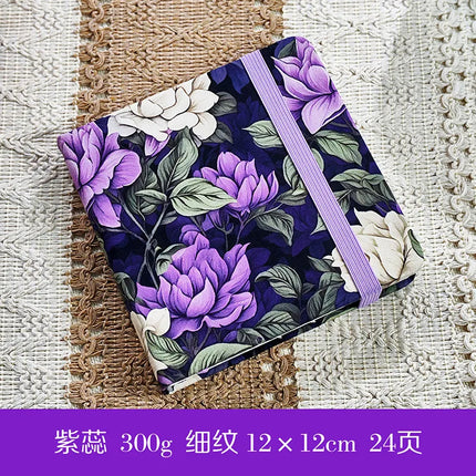 100% cotton journal watercolor book sketchbook acrylic marker drawing book fabric cover mini pocket book square oil pastel book
