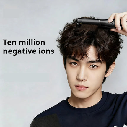 Professional Men's Hair Straightener 13mm Narrow Panel 2 in 1 Straighten and Curl  Display Anti Scald Portable Gift Box