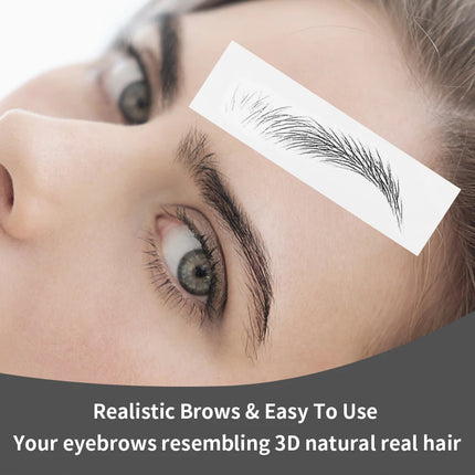Nutural Eyebrow Tattoo Stickers Eyebrow Water Transfers Stickers Hair-Like Waterproof Easy To Wear Brow Enhancer Sticker Makeup