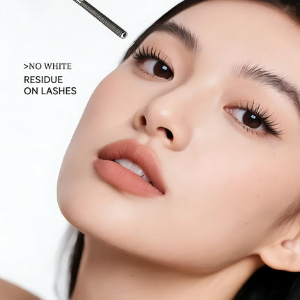 Black Waterproof Metallic Tube Mascara Silk Fiber Long Curling Non-Clumping Eyelash Extensions Spiral Makeup for Eyes