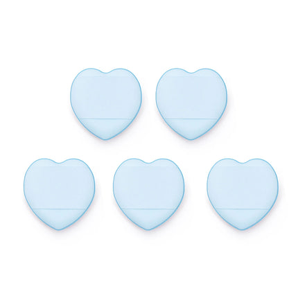 5/10pcs Heart Finger Puff  Mini Makeup Sponge Small Air Cushion Powder Sponge Case Face Concealer BB Cream Cosmetic Puff Beauty