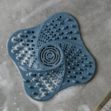 Shower Drain Covers with Sucker, Rubber Sink Strainer Drain Protector Hair Catcher for Kitchen and Bathroom