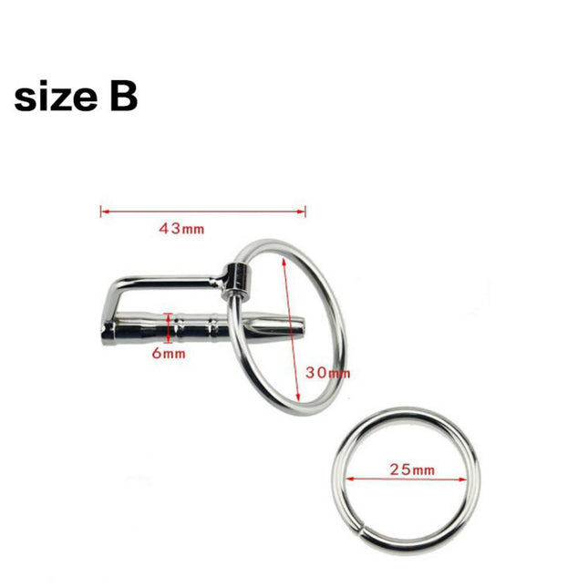 WAKEWAY 4Size Horse Eye Wand Male Urethral Dilator Urine Plug Erotic Toys Penis Ring Sm Insertion Horse Eye Tool