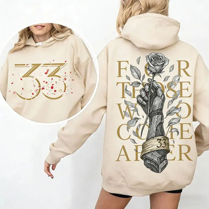 Game Tribute Apparel Hoodie Expedition 33 for Those Who Come After Quote Gamer Hoodie Gustave Clair Obscur Fan Sweatshirt Unisex