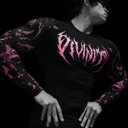 2026 New Dragon Awakening Pattern Gym Long Sleeve Top for Spring and Summer Running Swimming Weightlifting Fitness Clothes