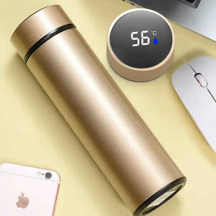 500ML Temperature Display Thermos Cup Stainless Steel Divided Thermos Bottle Outdoor Vacuum Insulated Cup Father's Day Gift