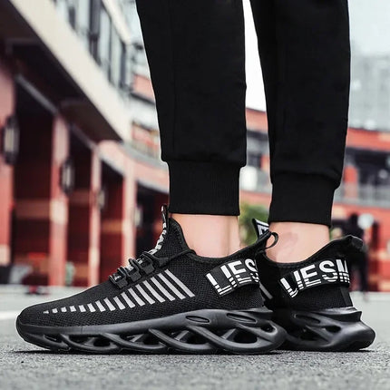 YRZL Men's Comfortable Sneakers, Women's Breathable Couple Running Shoes, Mesh Tenis Sport Shoes Size 36-46 Walking Sneakers Men
