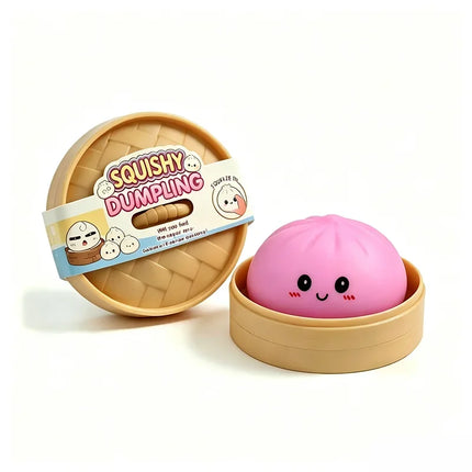 New Glitter Dumpling Glitter Dumpling Squishy with Box Dumplings Sensory Squeeze Toy for Stress Relief