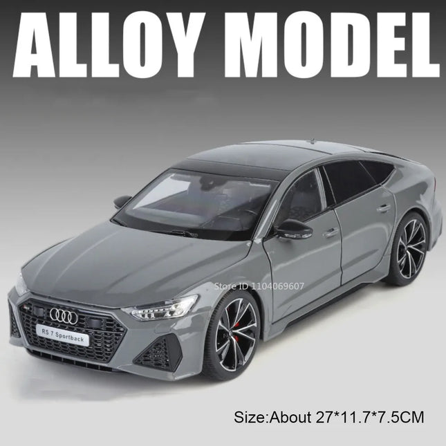 1:18 Scale RS7 Rolls-royce Phantom Car Toy Models Alloy Diecast Shock Absorption Doors Opened Sound Light for Adults Kids Gifts
