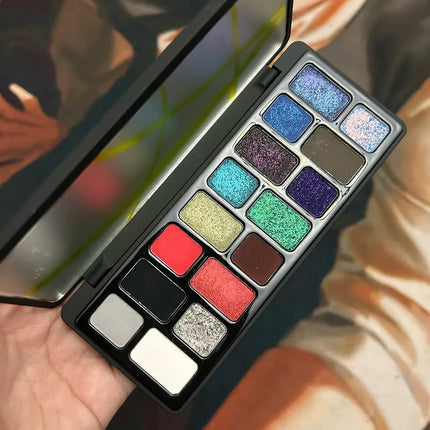Qianyan Cheeryep 16 Color Eyeshadow Palette Glitter Chameleon Matte Pearlescent Flash Plate Cowherd Sequins