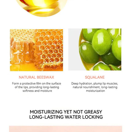 Leeinto Plant Essence Lip Care Set: Moisturizing, Long-Lasting Nourishment, Gentle Formula, Lightweight Texture, Lip Gloss, Lip Mask, Enhances Complexion, Pre-Makeup Primer, Essential for Daily Commuting and Dating, Night Car