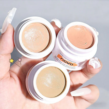 1pcs 3-Color Concealer Waterproof Full Coverage Concealer Professionally Cover Dark Circles Around Eyes and Face for All Skin