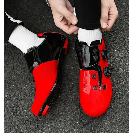 Cycling Shoes Road Bike Men White Breathable SPD Self-Locking Cleat Racing Road Bike Shoes Women Flat MTB Bicycle Sneakers