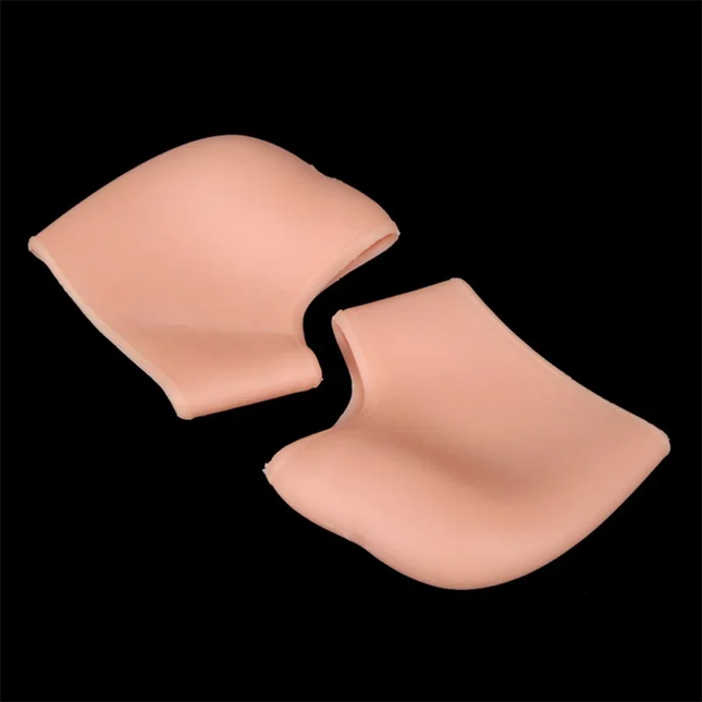 Black/Nude Heel Protective Mesh Gel Silicone Heel Sock Foot Cover Moisturizing Anti-wear Anti-crack Half Sock Heel Cover