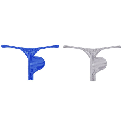Men's Underwear Ice Silk Satin T Pants Low Waist Comfort Seamless Thongs