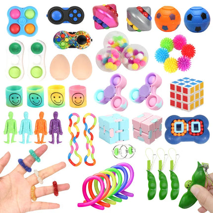 3-50pcs Random Fidget Toys Mystery Gifts Pack Surprise Box 300 Different Fidget Set Antistress Relief Toys for kids