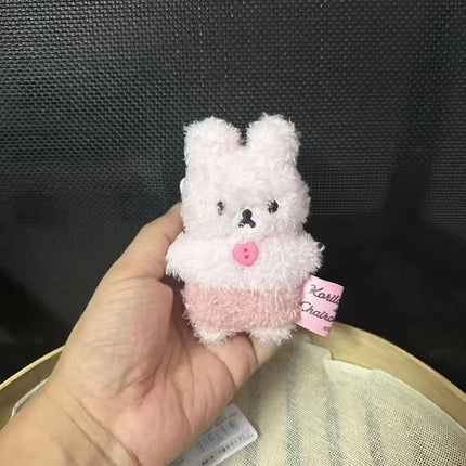 Kawaii Halloween Little Rilakkuma Plush Doll Keychains angel Pink bunny Devil relaxe Bear Sister Korilakkuma Bear Bag Pendant