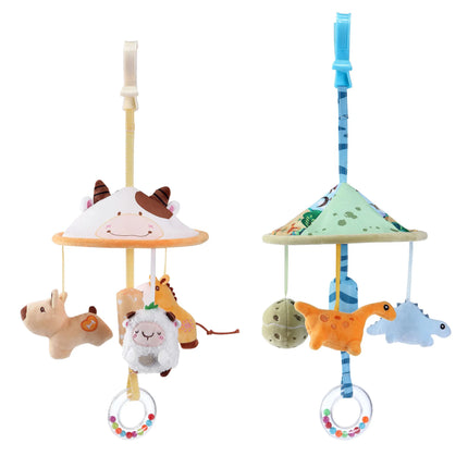 Infant Rattle Toy 0-12 Months Crib Hanging Music Box With Toy Bracket Bed Bell Car Seat Toy For Newborn Boy And Girl Gifts ﻿