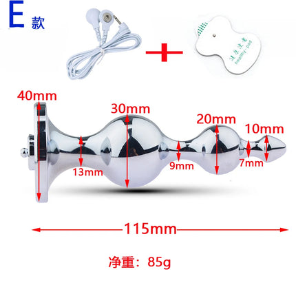 Electric Shocker Anal Butt Plug Sex Toy,Electrosex Bdsm Vagina Anus Ass Dilator,Electrostimulator Estim Buttplug Bi-Polar Toys