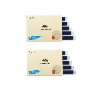 Jinhao 5/10/15 pcs Color Ink Cartridge Refill Fountain Pen Office School Student Stationery Ink Supplies Fountain Pen Ink