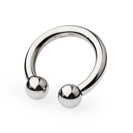 Stainless Steel Penis Sex Toys for Men Cock Ring Metal Penis Lock Bondage Head Glans With Ball Beads Delay Ejaculation Cockrings
