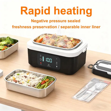Portable Cordless Electric Lunch Boxes Automatic Self-Heating Food Warmer for Office School