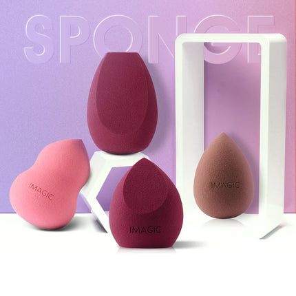 IMAGIC 10PCS/KIT Makeup Sponge Soft For Foundation Concealer Cream Wholesale Healthy Latex Smooth Wet And Dry Women Makeup Tool