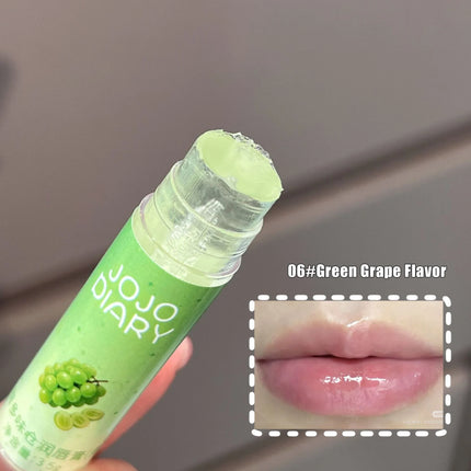 Coconut Hydrating Lip Balm Transparent Colorless Grape Apple Fruity Lip Care Moisturizing Anti-Dry Peach Jelly Lip Balm Makeup