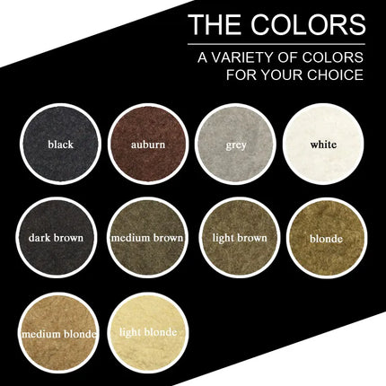 10 Color Keratin Hair Building Fiber Hair Loss Fiber Natural Hair Thickening Fibers Concealer Refill Anti Hair Loss Products