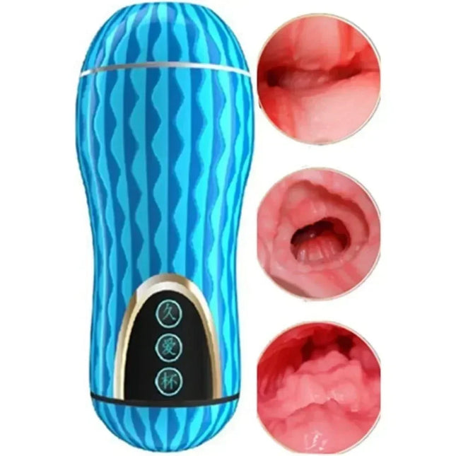 Men Prostate Massage Sex Toy for Men 5D Soft Silicone Simulated Real Vagina Masturbator Cup Adult Sexy Sex Toys