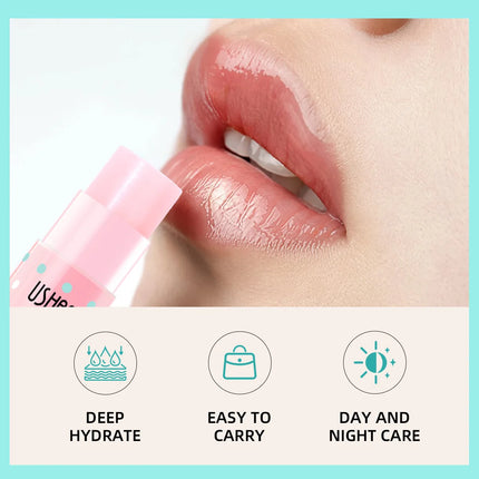 2pcs Coconut Oil Lip Balm Deep Moisturizing Lipstick Natural Plant Essence Lipbalm Prevents Chapped Lips Care for Dry Lips
