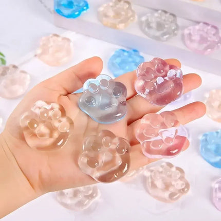 Mochi Taba Squishy NEW Fidget Toy Anti-stress Mini Kawaii Cat Paw TPR Small Cat Paw Cute Pink Cat Foot Pinch Decompression Toy