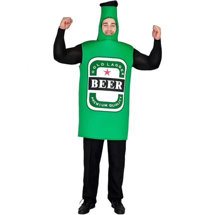 Oktoberfest Beer Bottle Costume Adult Carnival Fancy Dress Funny Stage Show Outfit Halloween Festival Party Clothing Suit Wear