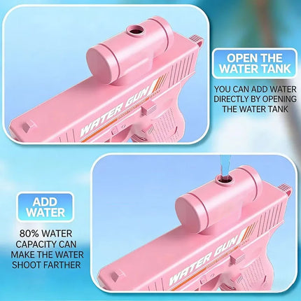 2026 New Double Sided Reverse Water Gun Summer Prank Toy Mini Tactical Water Sprayer for Kids  Adults  Pool Beach Water Gun Gift