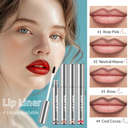 Peel Off Lip Liner Matte Lip Liner Peel Off Lipgloss Waterproof Velvet Lipline Red Brown Not Easy Fade Lipstick Cosmetic