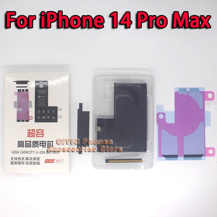 2Pcs Phone Battery Core No Flex Cable For iPhone X XS Max XR 11 12 13 Mini 14 Plus 15 Pro Max SE2 SE3 High Capacity Battery Cell
