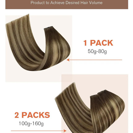 Sunny Hair Genius Weft Hair Extensions Human Hair Sew in Extensions Genius Human Hair Wefts Brazilian Hair For Women