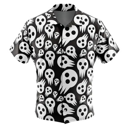 Transmutation Circle Fullmetal Alchemist Button Up Hawaiian Shirt Fashion Trend Breathable Loose Versatile Casual Sports Summer Men