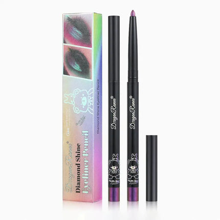 Glitter Aurora Eyeliner Pen Multi Chrome Eye Liner Lasting Shiny Metallic Eyeshadow Lying Silkworm Green Purple Makeup Pigment