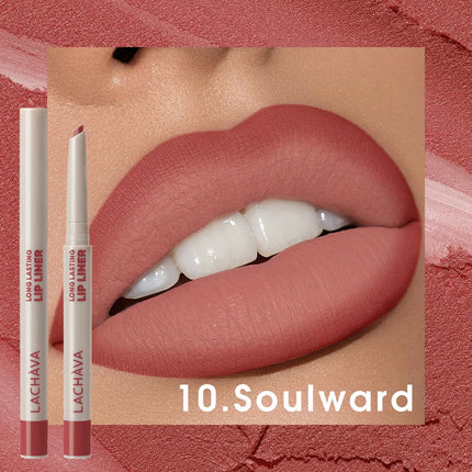 1pc Matte lip liner pen, long-lasting water and sweat resistant, twisted design - easy to apply, suitable for all skin types
