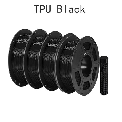 TPU Black Flexible Filament 250g 500g 1Kg 3D Printer Filament Printing Roll FlexMaterials tpu black 1.75mm