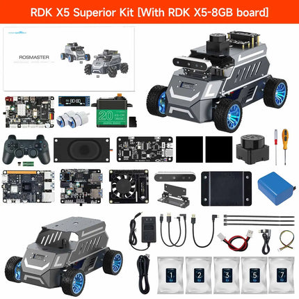Yahboom ROSMASTER A1 AI Large Model ROS2 Robot Smart Car Kit Ackerman Structure Support RVIZ Simulation SLAM Mapping Navigation