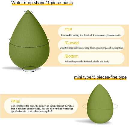 7Pcs/Set Makeup Sponge Set, Suitable for Liquid BB Cream Powder Application, Makeup Egg Dry Wet Dual-use Powder Puff